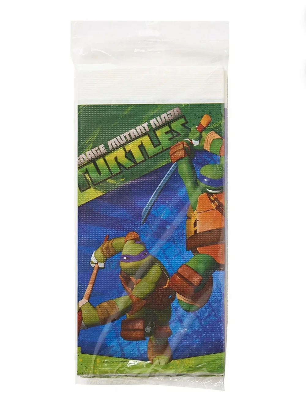Teenage Mutant Ninja Turtle Party TMNT Tablecloth & Crayons 2012 2015 NWT